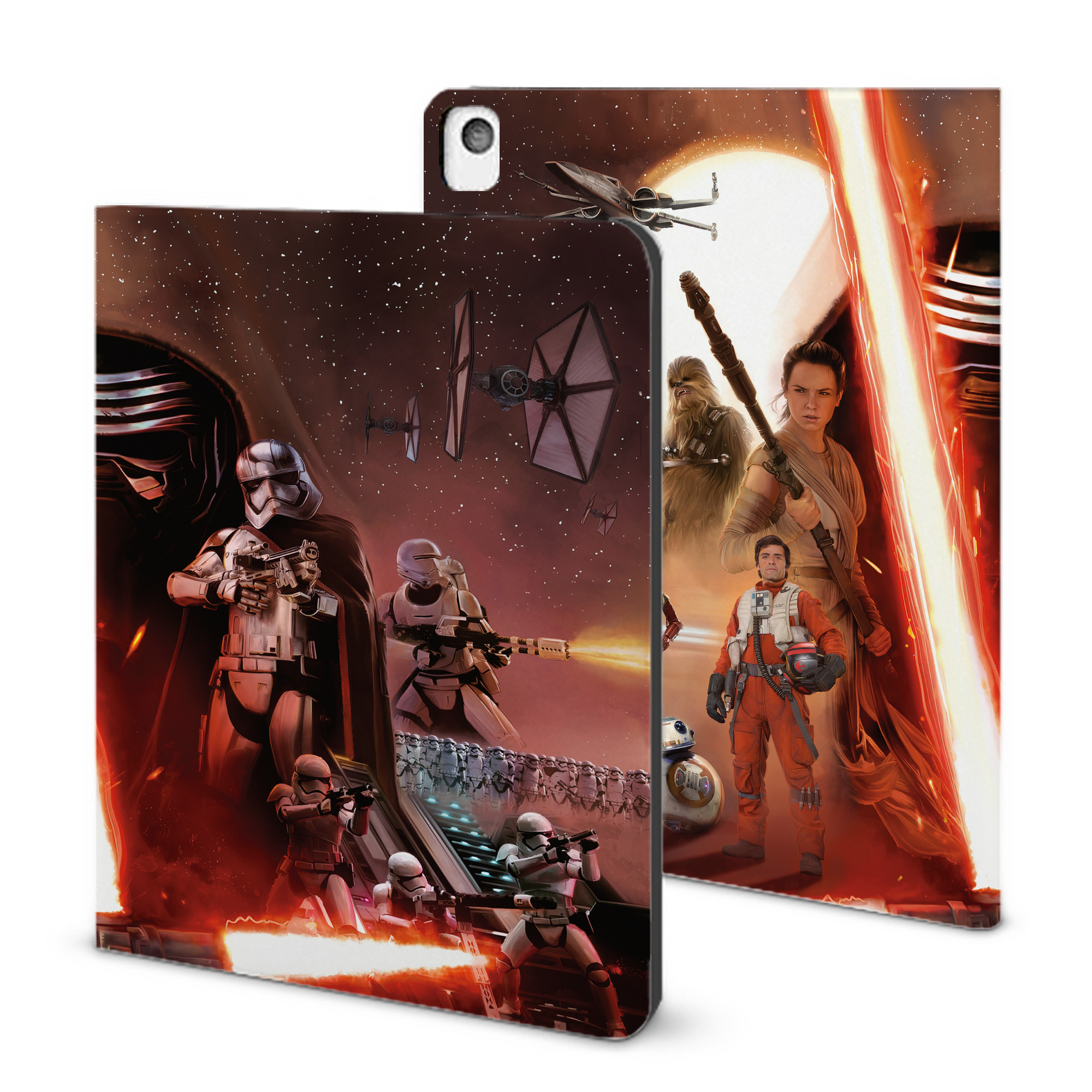 （画像用） スター・ウォーズ Star Wars IPadケース ペンホルダー付き ブックスタイルデザイン
